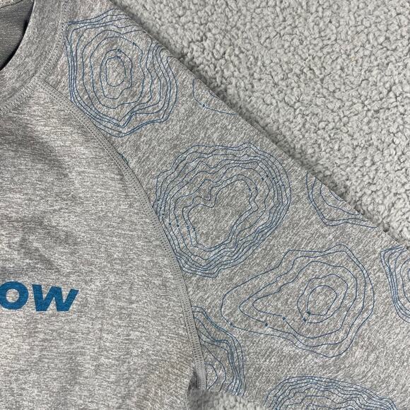 Fabletics Men's X-Small Gray Nylon Polyester The Training Day Long Sleeve Tee - Picture 8 of 10